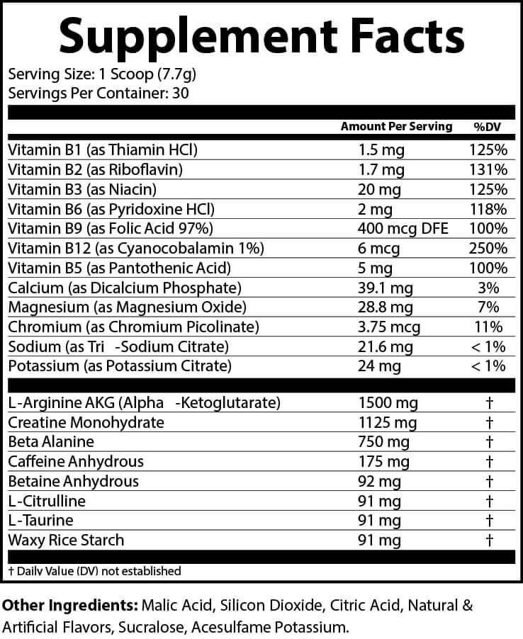 ELITE Nitro Surge Pre-Workout (Watermelon)